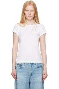 Футболка с эффектом утолщённых нитей Slub Rag & Bone, белый