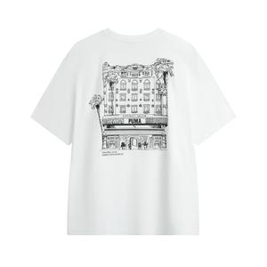Футболка расслабленная для мужчин Hotel Graphics PUMA, белый