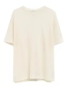 Футболка с короткими рукавами Lila THE ROW, нейтральный