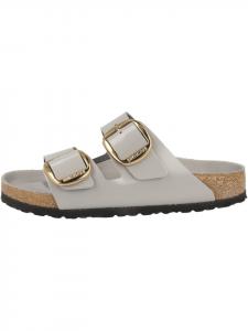 Birkenstock Сандалии Arizona Big Buckle, натуральная лакированная кожа, стандартный цвет, светло-серый