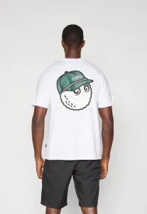 Футболка с принтом "бермуды болдуин" Malbon, White