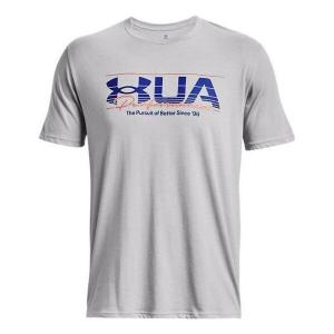 Футболка training graphics t-shirt 'grey' Under Armour, серый