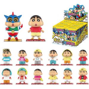 Сборная плюшевая игрушка-слепая коробка Crayon Shin-Chan Shin-Chan, резиновая, одиночная мистическая коробка/полная коробка 6 шт KAYOU