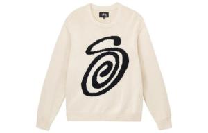 Свитер Curly S Stussy, экрю