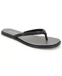 Женские плоские сандалии Wynwood Crystal Strap Kenneth Cole Reaction, черный