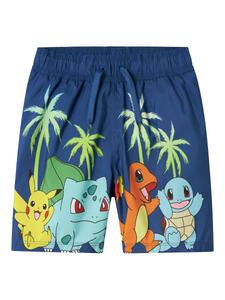 Шорты для серфинга NAME IT NKMMacsen Pokemon, светло-синий/темно-синий