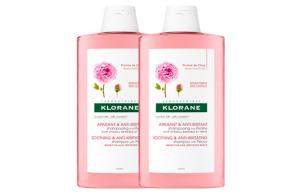 Успокаивающий шампунь с пионом, освежающий и разглаживающий, с цитрусовым ароматом и мятой 400 мл/400 мл*2/400 мл*3 Klorane, 400ml*2