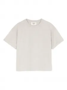 Топ свободного кроя с подвернутыми рукавами Ba&Sh, серый