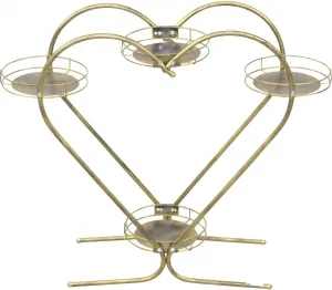 HOFMANN LIVING AND MORE стол-цветок, (1 шт.) 75х64х22 см, цвет goldfarben + goldfarben