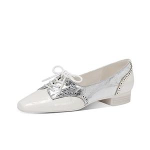 JESSICA SOPHIA Женские повседневные туфли-лодочки серебристо-белые (из натуральной кожи), цвет Silver White (Cow Leather)