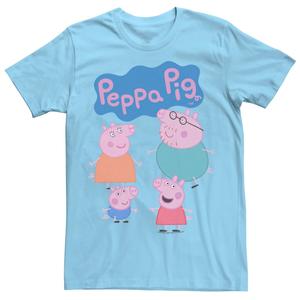 Мужская футболка с логотипом Peppa Pig Family Licensed Character