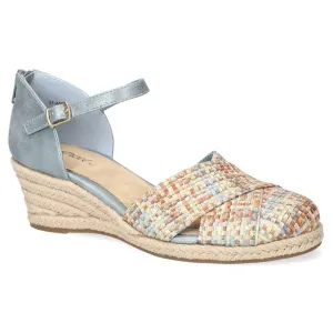 Женские сандалии-эспадрильи Comfort на танкетке Easy Street, цвет pastel multi woven
