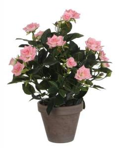 Декоративное растение Mica Decorations Rosenstrauch, 25x25x25 см, розовый