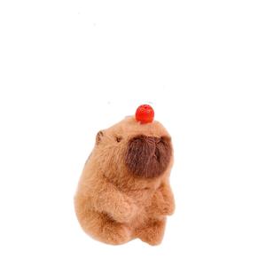 Биолюминесцентная капибара с виляющим хвостом ракушка кукла плюшевый кулон высота 11см Fox fairy