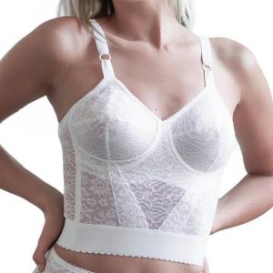 Бюстгальтер Longline с расширяемой чашкой без проводов Rago Shapewear, белый