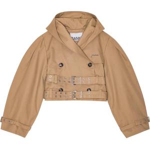 GANNI Куртка с капюшоном, Tiger's Eye Stone