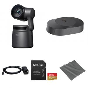 OBSBOT Tail Air - потоковая PTZ-камера с искусственным интеллектом, базой Play-More, адаптером PoE и комплектом SD-карт