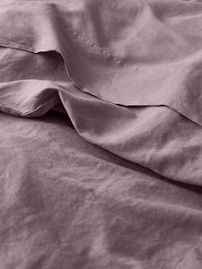 Простыня из льняной смеси Piglet in Bed, Elderberry