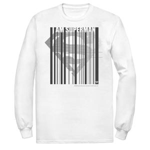 Мужская футболка с логотипом на груди и штрих-кодом Супермена DC Comics