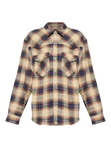 Рубашка в клетку с длинными рукавами Dsquared1, нейтральный