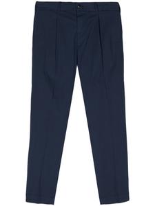 Зауженные брюки со складками Dell'oglio, синий