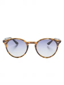 Солнцезащитные очки в круглой оправе Ray-Ban, коричневый