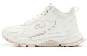 Кроссовки женские Lifestyle с низким верхом, цвет слоновой кости/микрокристаллическая пудра Qiaodan, цвет Ivory / Light Pink - Fleece-lined