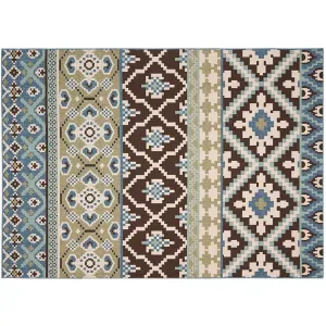 Коврик для дома и улицы на веранде юго-запад Safavieh, мультиколор, 199x199 см, круглый