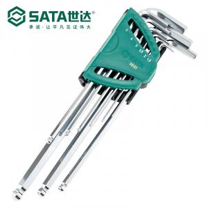 SATA Набор шестигранных ключей с удлиненной шаровой головкой, 9 предметов, удлиненная метрическая шестигранная шаровая головка 09101