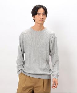 Вязаный свитер с круглым вырезом в японских цветах Comme Ca Ism, цвет Silver-Gray