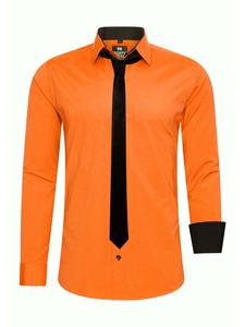 Rusty Neal Рубашка и галстук оранжевого цвета