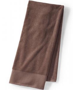 Турецкое роскошное банное полотенце Lands' End, Dark walnut brown