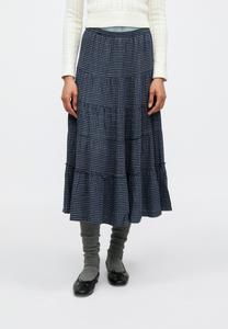 Юбка BDG Urban Outfitters BEA TIERED MIDI SKIRT, Blue