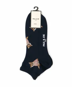 (M) PAUL & JOE / Футболка Paul & Joe Sitting Nunet с каймой и принтом по всей поверхности, носки до щиколотки