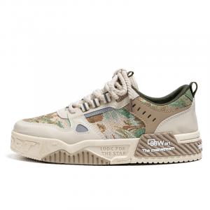 Низкие скейтерские кроссовки мужские Frank Mully, бежевый