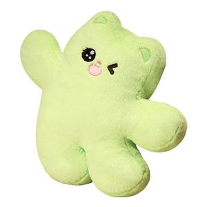 Плюшевая кукла Dopamine Cat высотой 50 см MLING, зеленый