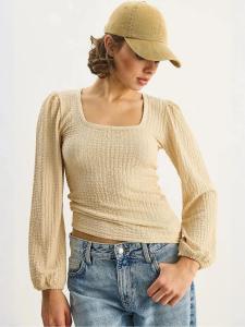 Bianco Lucci Блузка в цвете капучино