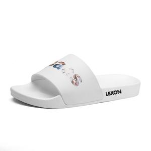 Резиновые бесшумные устойчивые к запаху, износостойкие, быстросохнущие амортизирующие слайды сандалии men's LEXON, белый