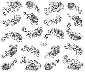 Водные наклейки для ногтей - №815, Raisin