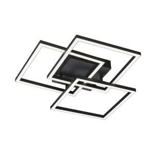 Светодиодный потолочный светильник 52x52x9,5 см, черный