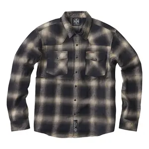 Рубашка West Coast Choppers Outlaw Flannel, черный