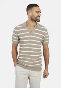 Рубашка-Поло с коротким рукавом и открытым воротником Brave Soul, Stone