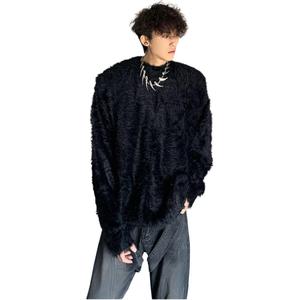 Трикотажный свитер Unisex Crew Neck Moderate Others VanCamel, черный