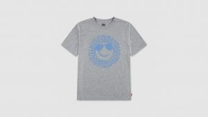 Футболка Chill Smiley для больших мальчиков S-xl Levi's, Grey Heather - Grey