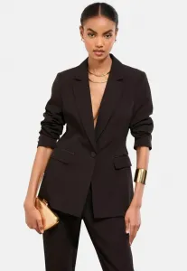 Однобортный пиджак прямого кроя с прострочкой. Lipsy, Black