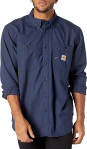 Carhartt мужская 104138 огнестойкая футболка Force Lightweight с длинным рукавом, Navy