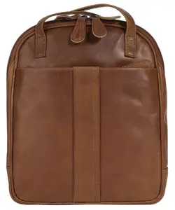 Городской рюкзак Cluty, натуральная кожа, цвет Cognac