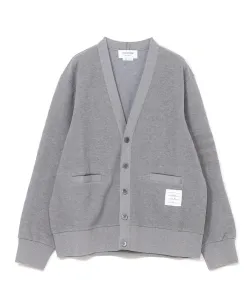 Кардиган с V-образным вырезом из фактурного хлопка.