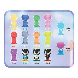 Manbo Chaowan Мини-аппликация мишка с бусинами слепой коробки товар одиночная мистери-бокс/полный бокс 12 шт