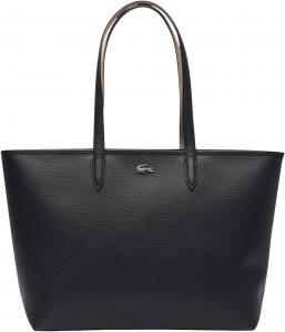 Lacoste женская сумка-тоут Anna на молнии, Noir Krema, One Size